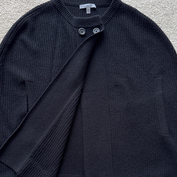 Classics Entier Black Ribbed Knit Shawl/Cardigan - Picture 11 of 12